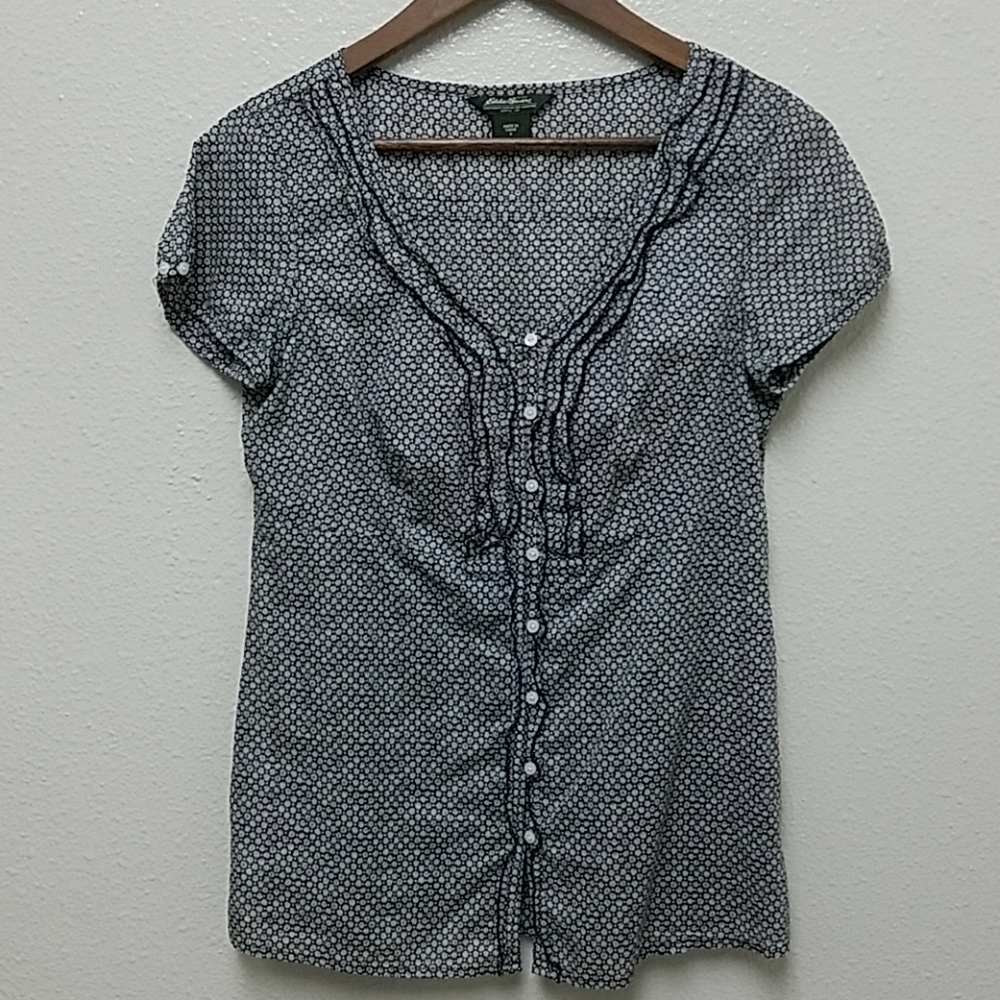 EDDIE BAUER SHORT SLEEVE BLOUSE
